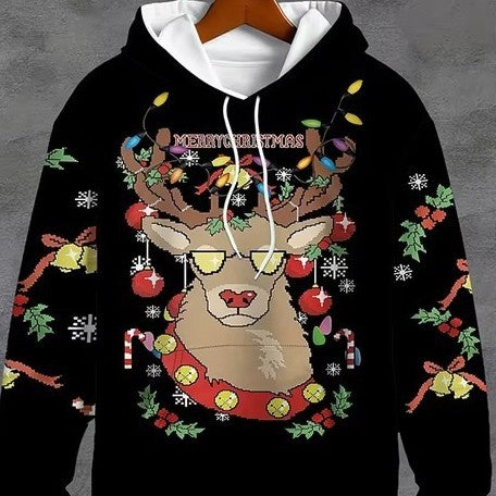 Festive 3D Santa Hoodie – Celebrate in Style!